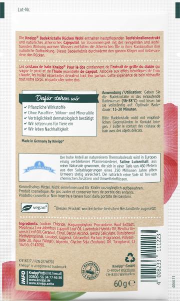 Kneipp Badekristalle Rücken Wohl