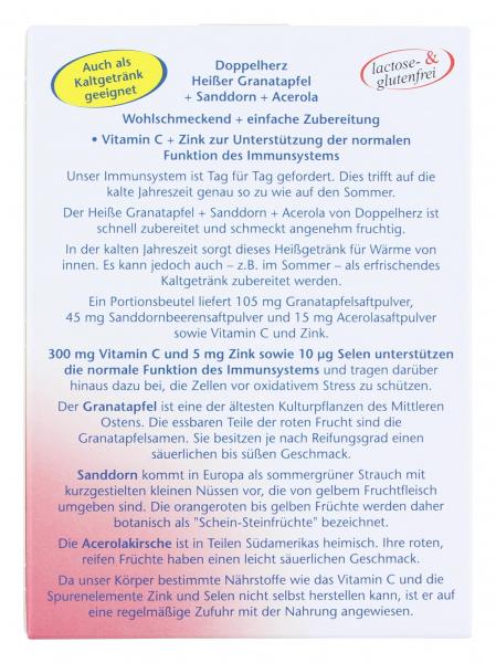 Doppelherz aktiv Heißer Granatapfel + Sanddorn + Acerola