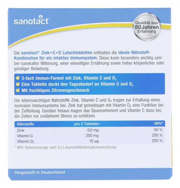 Sanotact Zink + C + D 