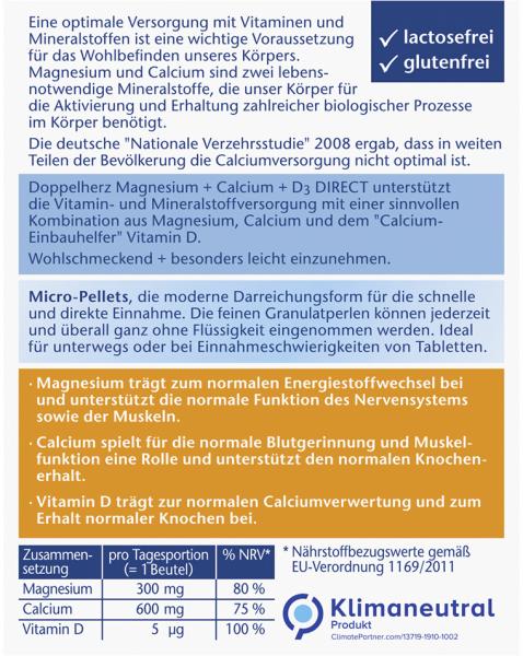 Doppelherz aktiv Magnesium + Calcium + D3