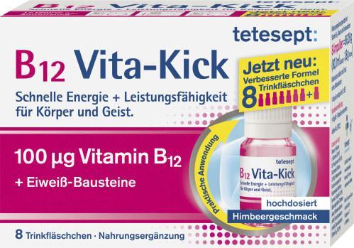 Tetesept B12 Vita-Kick Trinkfläschchen Himbeergeschmack