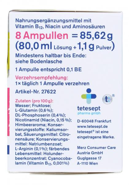 Tetesept B12 Vita-Kick Trinkfläschchen Himbeergeschmack