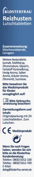 Klosterfrau Reizhusten Lutschtabletten Salbei-Honig