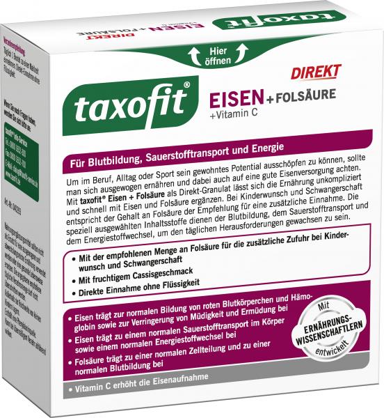 Taxofit Eisen + Folsäure + Vitamin C Direkt Granulat