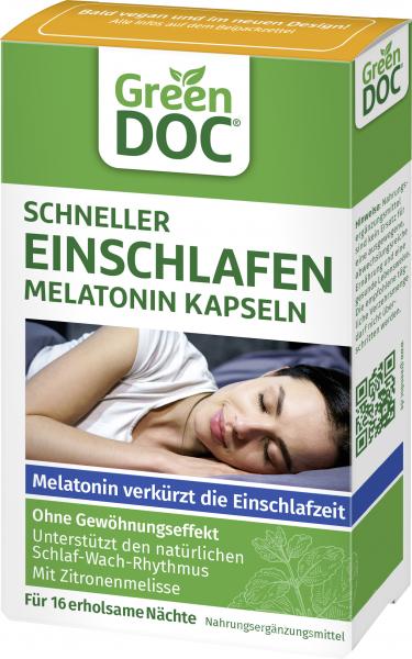 Green Doc Schneller Einschlafen Melatonin Kapseln