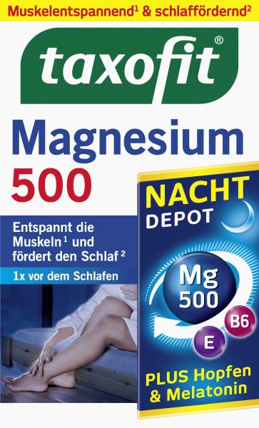 Taxofit Magnesium 500 Nacht Depot 