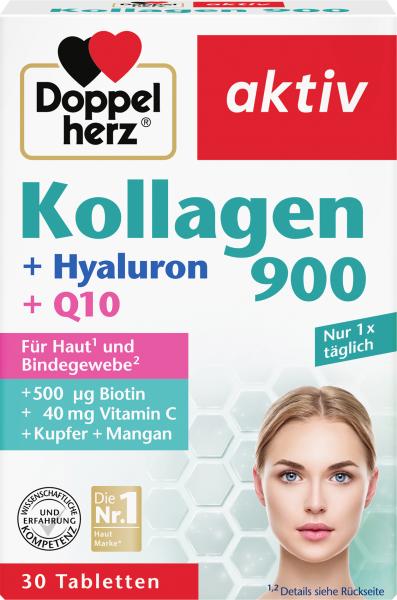 Doppelherz Kollagen 900 + Hyaluron + Q10 Tabletten