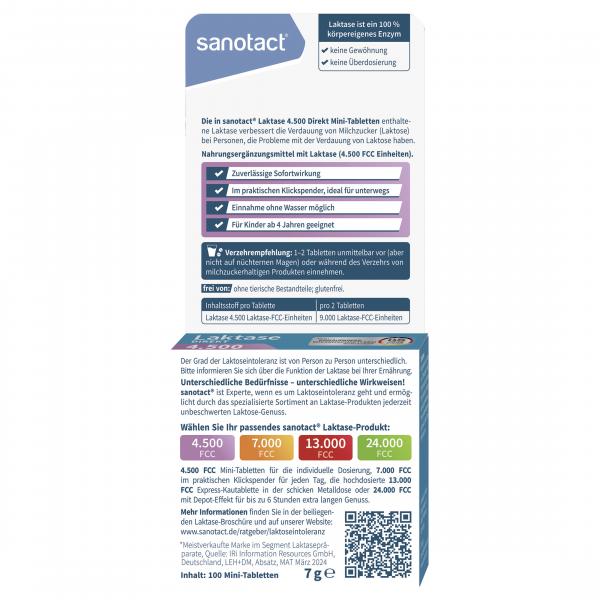 Sanotact Laktase Direkt 4.500