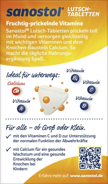 Sanostol Lutschtabletten Multi-Vitamin + Calcium