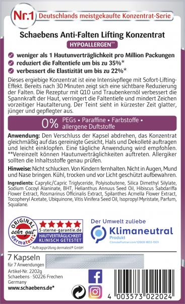 Schaebens Anti-Falten Lifting Konzentrat