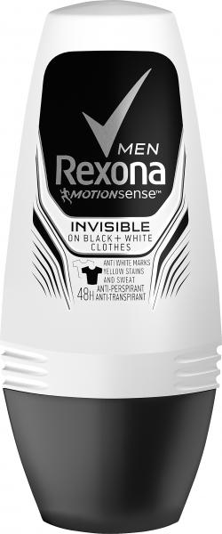 Rexona Motionsense Men Invisible Black + White Deo Roller
