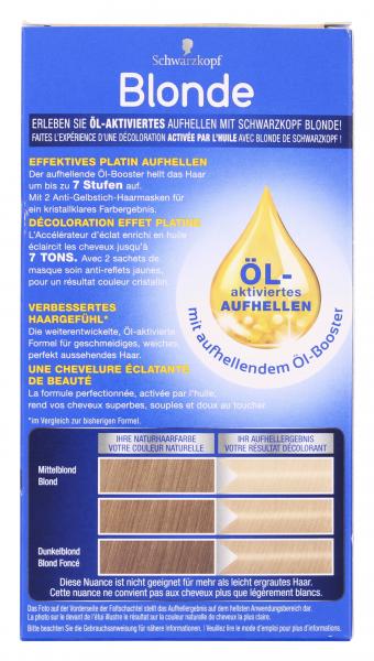 Schwarzkopf Blonde Platin Aufheller L100 eisblond