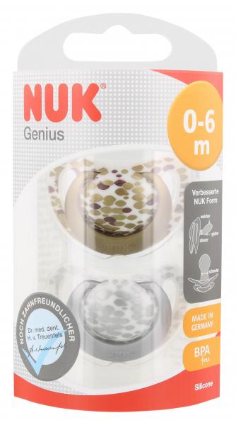 Nuk Genius Beruhigungssauger Silikon Gr.1