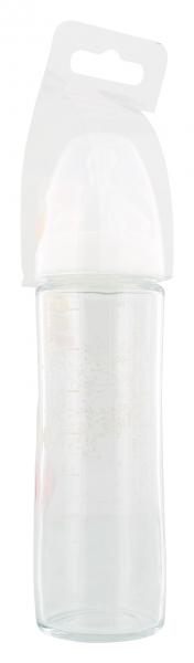 Nuk First Choice+ Glastrinkflasche mit Silikon Sauger Gr. 1/M
