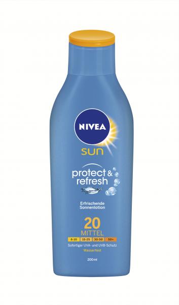 Nivea Sun Protect & Refresh Sonnenlotion wasserfest LSF 20