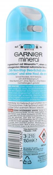 Garnier Mineral Pure Frische Deodorant Spray  