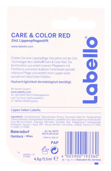 Labello Care & Color red