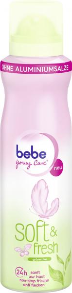Bebe Young Care Soft & fresh Deo Spray grüner Tee