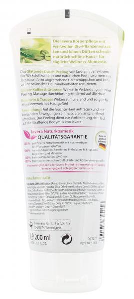 Lavera Dusch-Peeling mit Grünem Kaffee, Grüntee, Trauben & Rosmarin