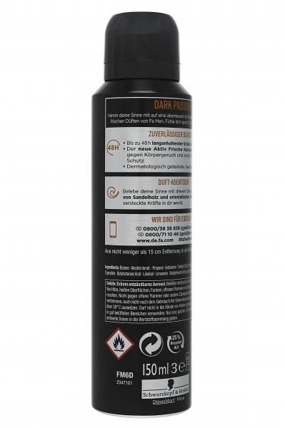 Fa Men Dark Passion Deospray Sensual Fresh