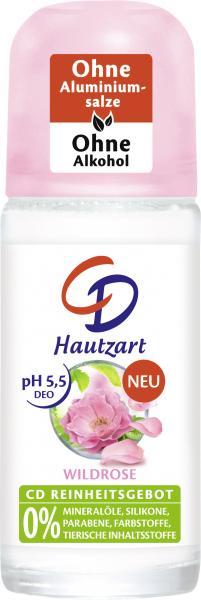 CD Deo Roll-On Hautzart Wildrose