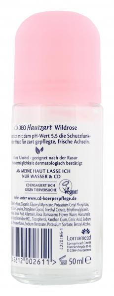 CD Deo Roll-On Hautzart Wildrose
