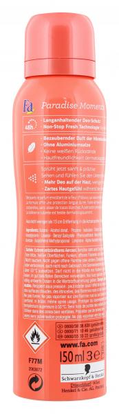 Fa Deodorant Paradise Moments