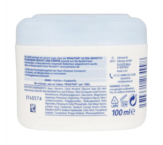 Penaten Baby Ultra Sensitv Pflegecreme Gesicht & Körper