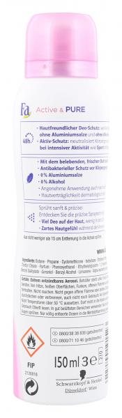 Fa Deo Spray Active & Pure Belebender Duft