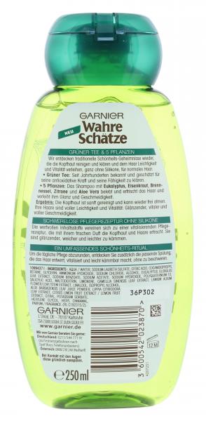 Garnier Wahre Schätze Vitalisierendes Shampoo Grüner Tee