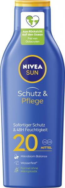 Nivea Sun Schutz und Pflege Sonnenmilch LSF 20