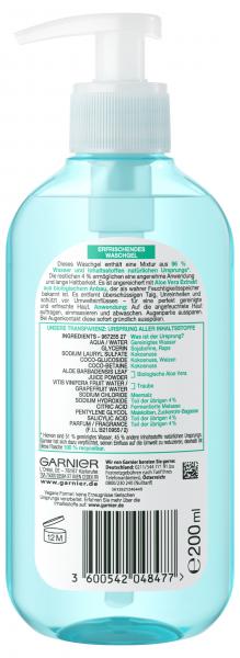 Garnier Skin Active Erfrischendes Waschgel Aloe Vera