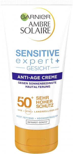 Garnier Ambre Solair Sensitive Expert+ Gesicht Anti-Age Creme LSF 50+