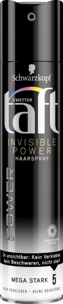 Schwarzkopf 3 Wetter Taft Haarspray Invisible Power mega stark