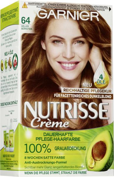 Garnier Nutrisse Creme Pflege-Haarfarbe 64 Heller Bernstein