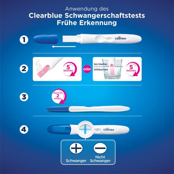 Clearblue Schwangerschaftstest Frühe Erkennung, Über 99 % zuverlässig