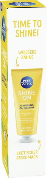 Perlweiß Shine On Whitening Zahncreme Ananas und Minze