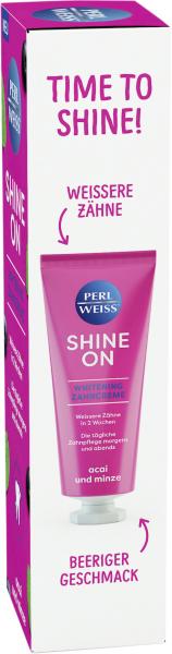 Perlweiß Shine On Whitening Zahncreme Acai und Minze