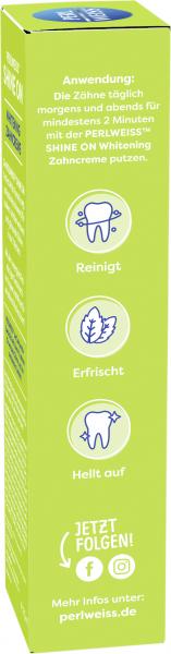 Perlweiß Shine On Whitening Zahncreme Ingwer und Minze