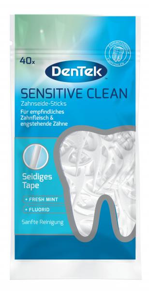 DenTek Sensitive Clean Zahnseide-Sticks fresh mint + Fluorid
