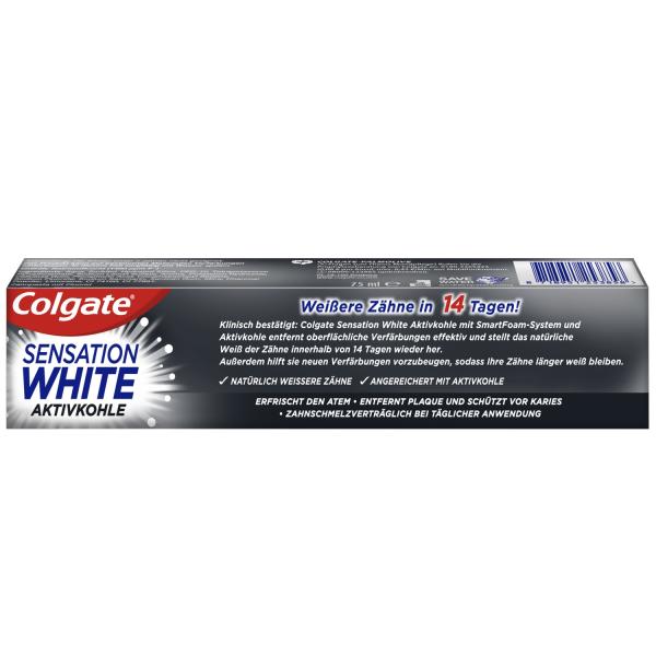 Colgate Sensation White Aktivkohle Zahncreme