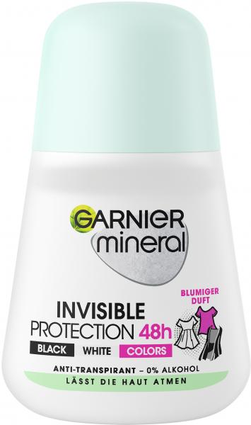 Garnier Mineral Invisible Black White Colors Deo Roll-On
