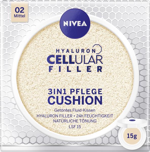 Nivea Hyaloron Cellular Filler 3in1 Pflege Cushion 02 mittel