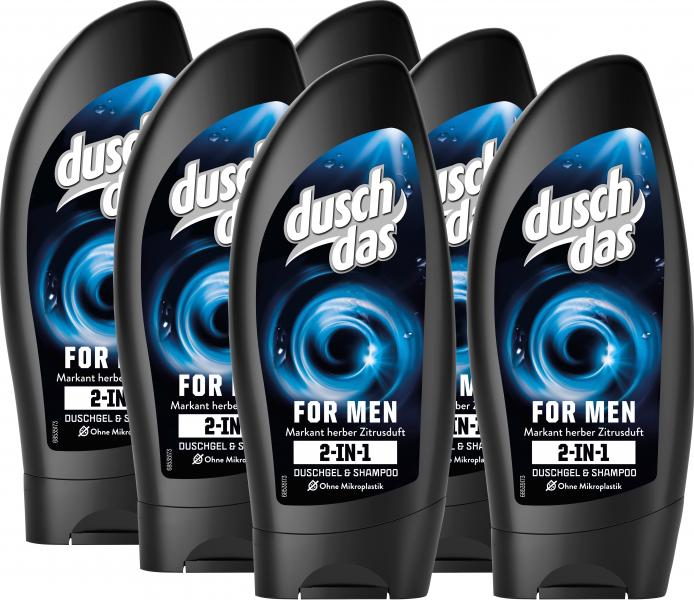 Duschdas 2in1 For Men Duschgel & Shampoo mit Markant herbem Zitrusduft