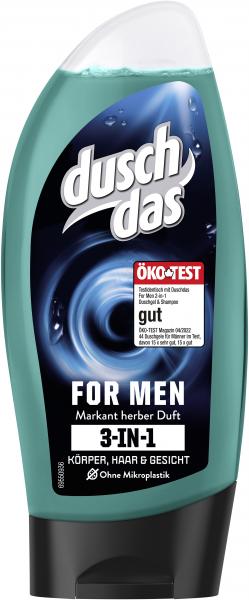 Duschdas For Men 3in1 Duschgel & Shampoo mit Markant herbem Zitrusduft