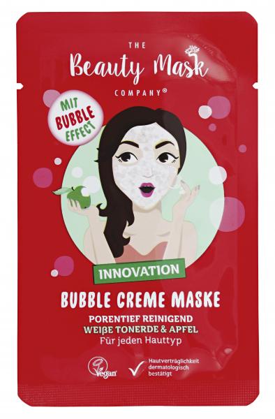 The Beauty Mask Company Bubble Creme Maske Weiße Tonerde & Apfel