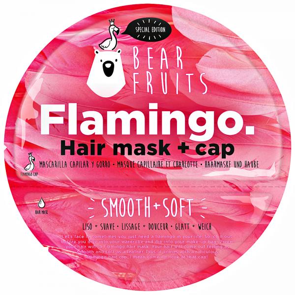 Bear Fruits Flamingo Hair Mask + Cap