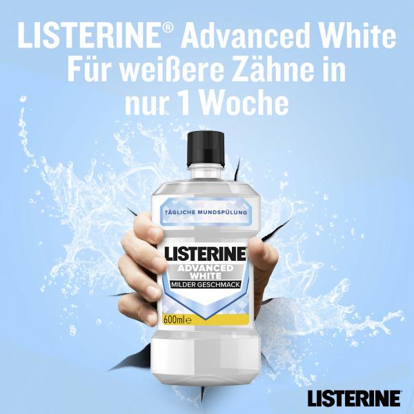 Listerine Mundspülung Advanced White Milder Geschmack