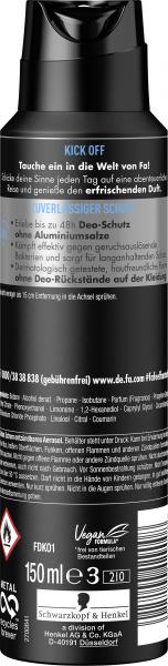 Fa Men Kick Off Erfrischender Duft Deo Spray