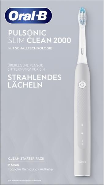 Oral-B Pulsonic Slim Clean 2000 elektrische Schallzahnbürste Grey